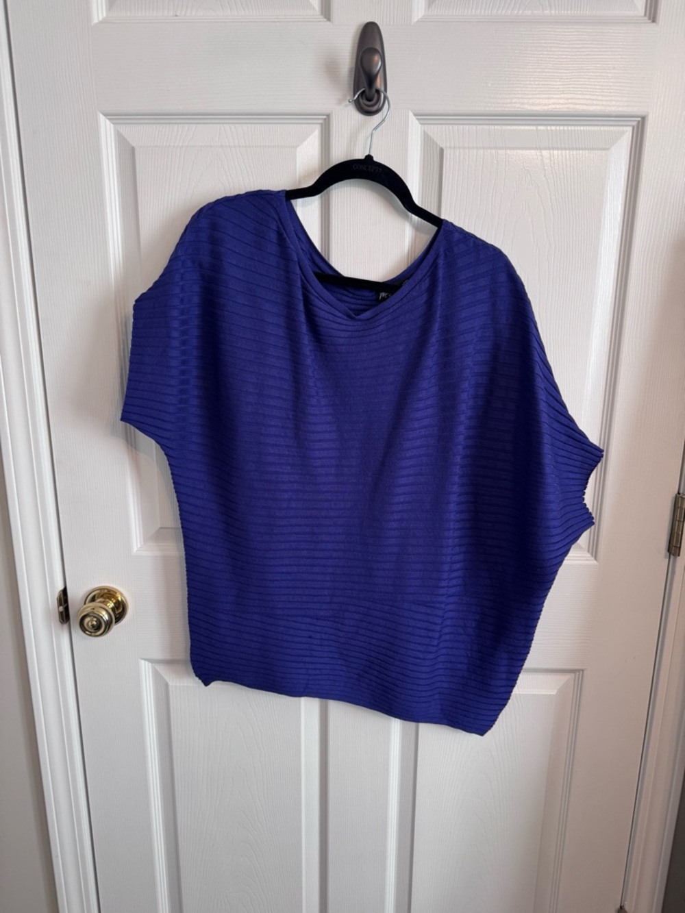 Asymmetrical Ribbed Sweater - Picture 2 of 3